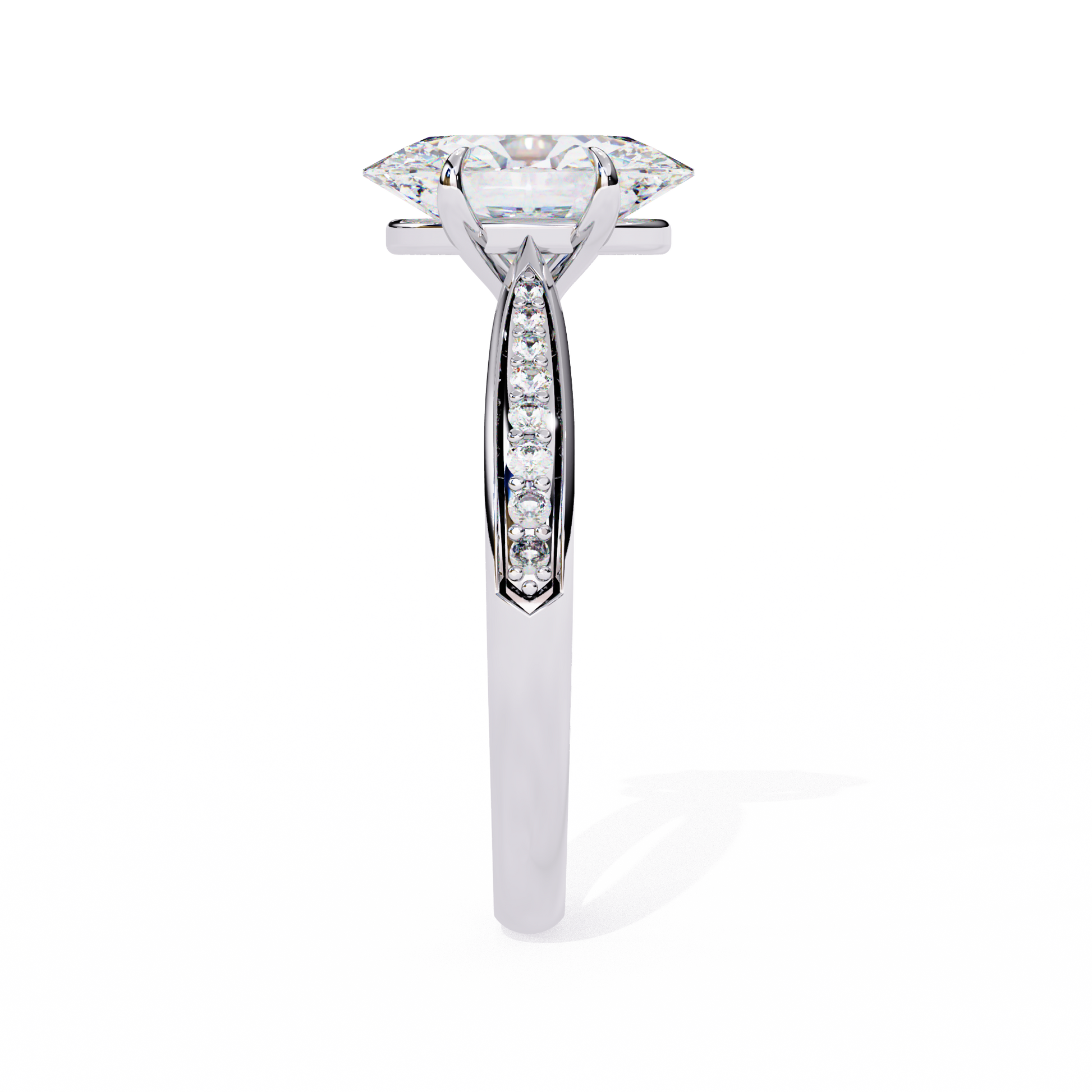 14K White Gold