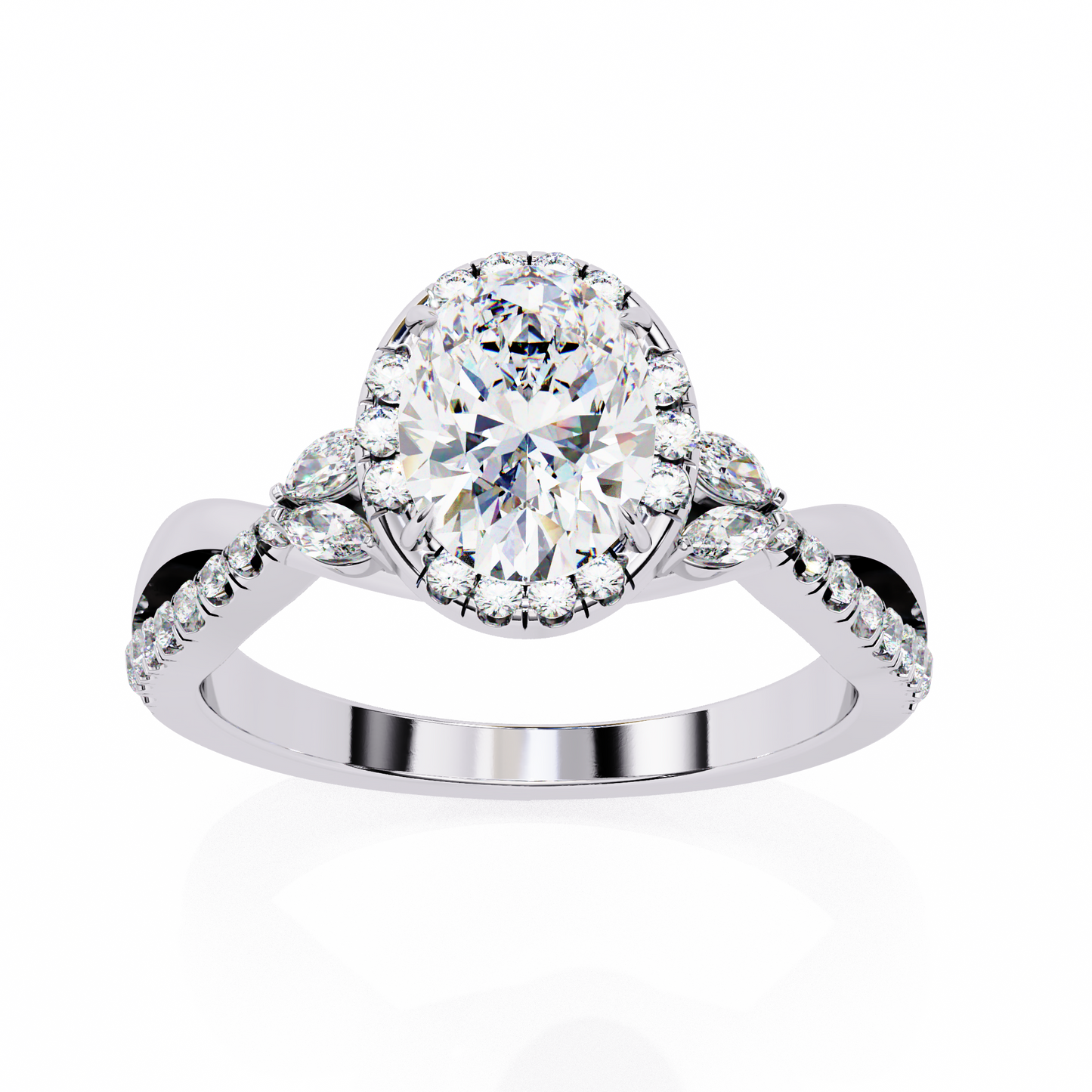 14K White Gold