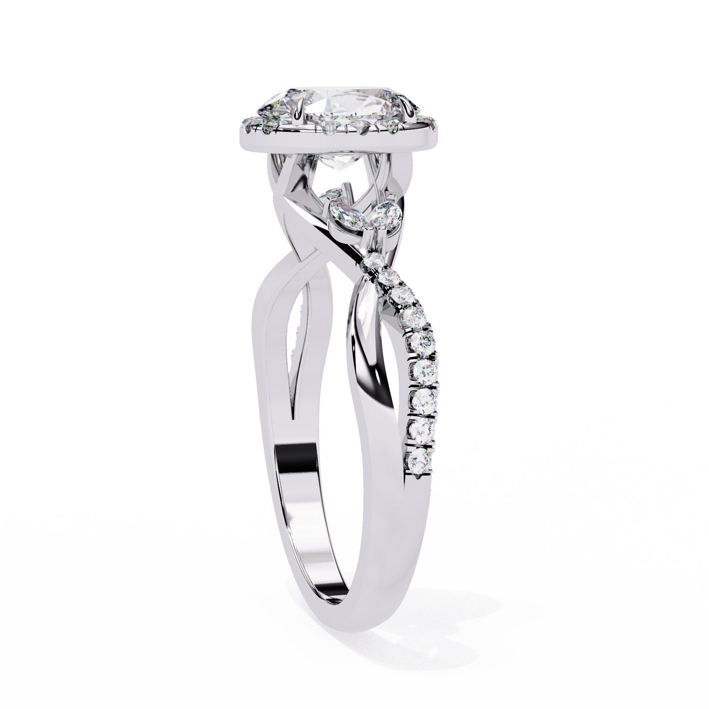 14K White Gold