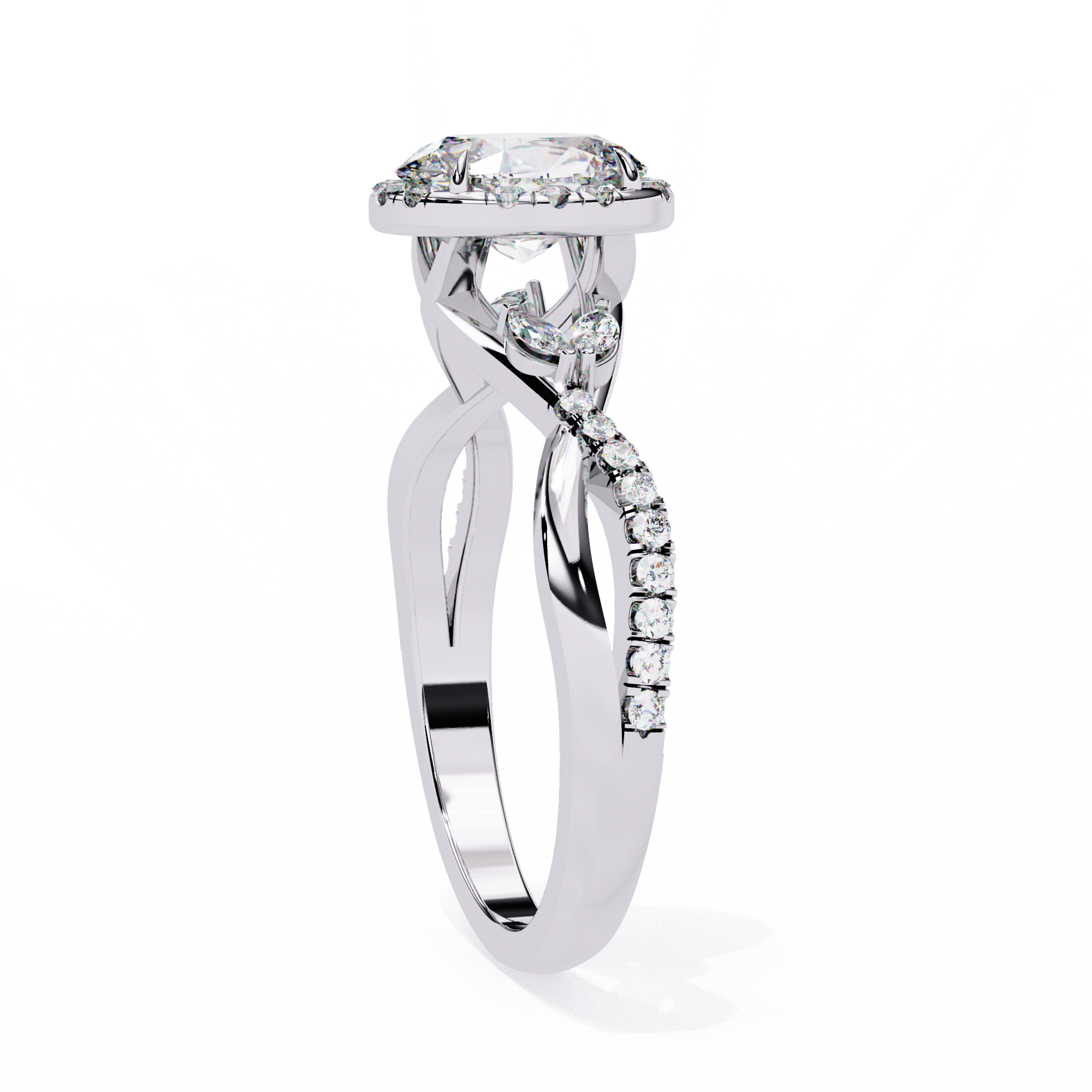 14K White Gold