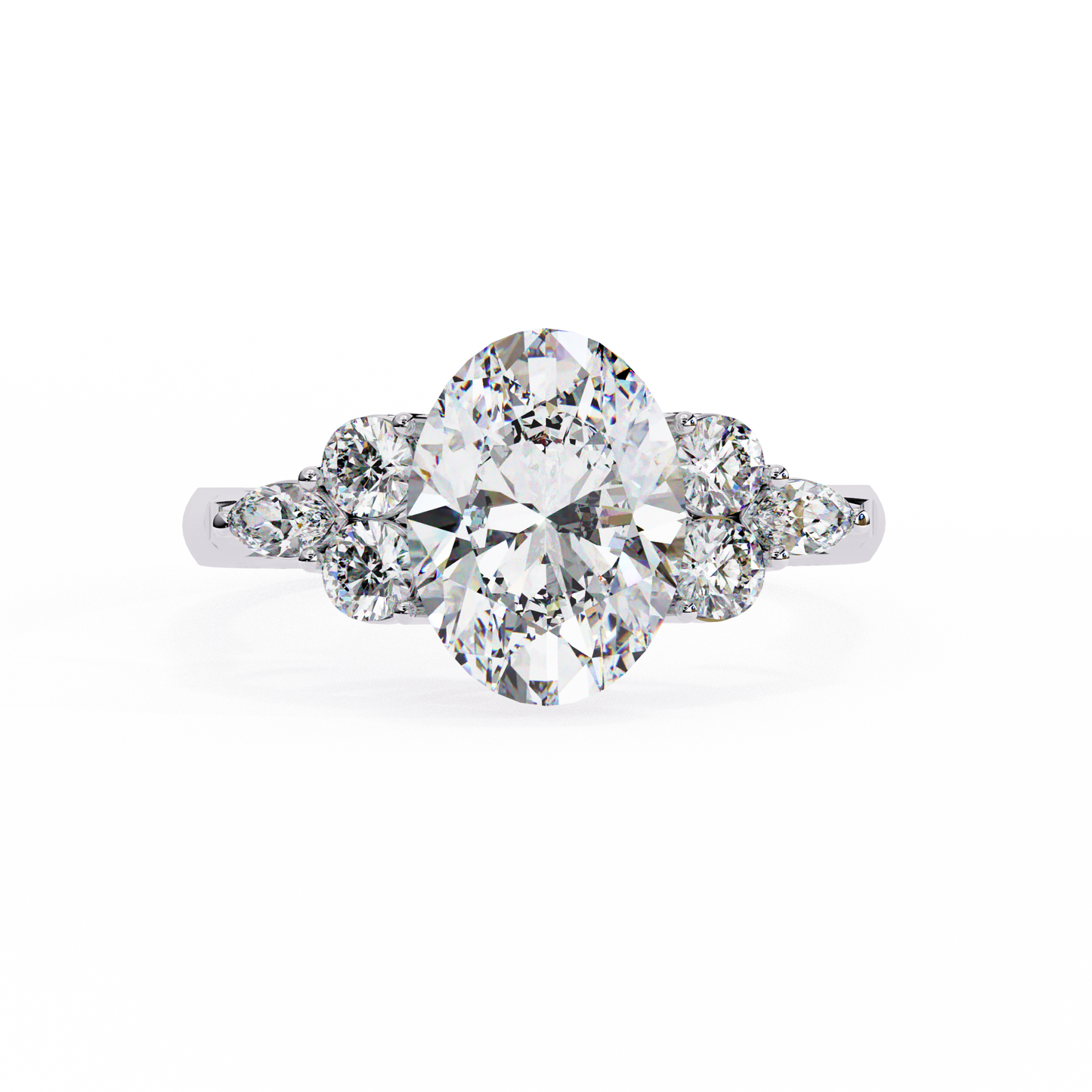 14K White Gold
