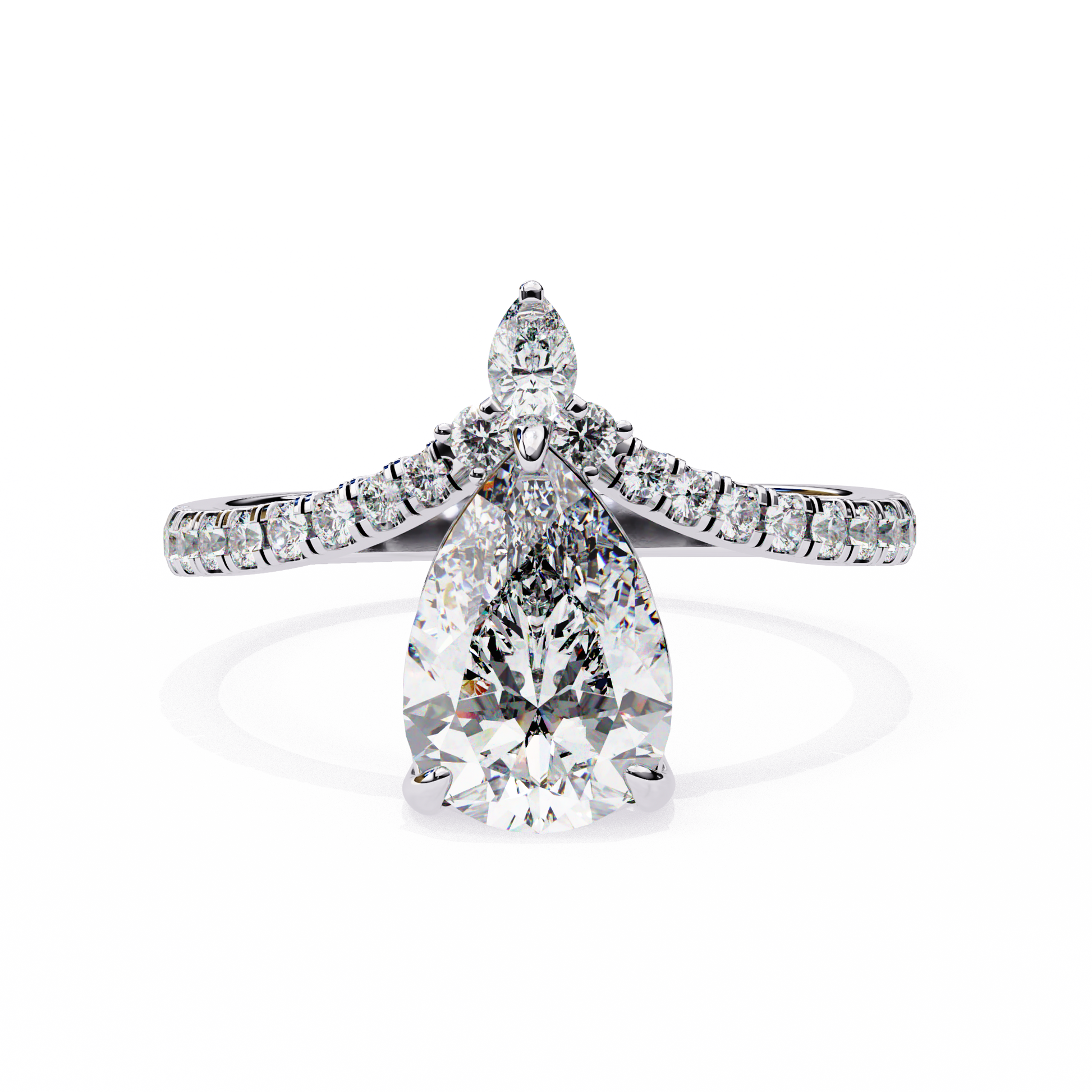 14K White Gold