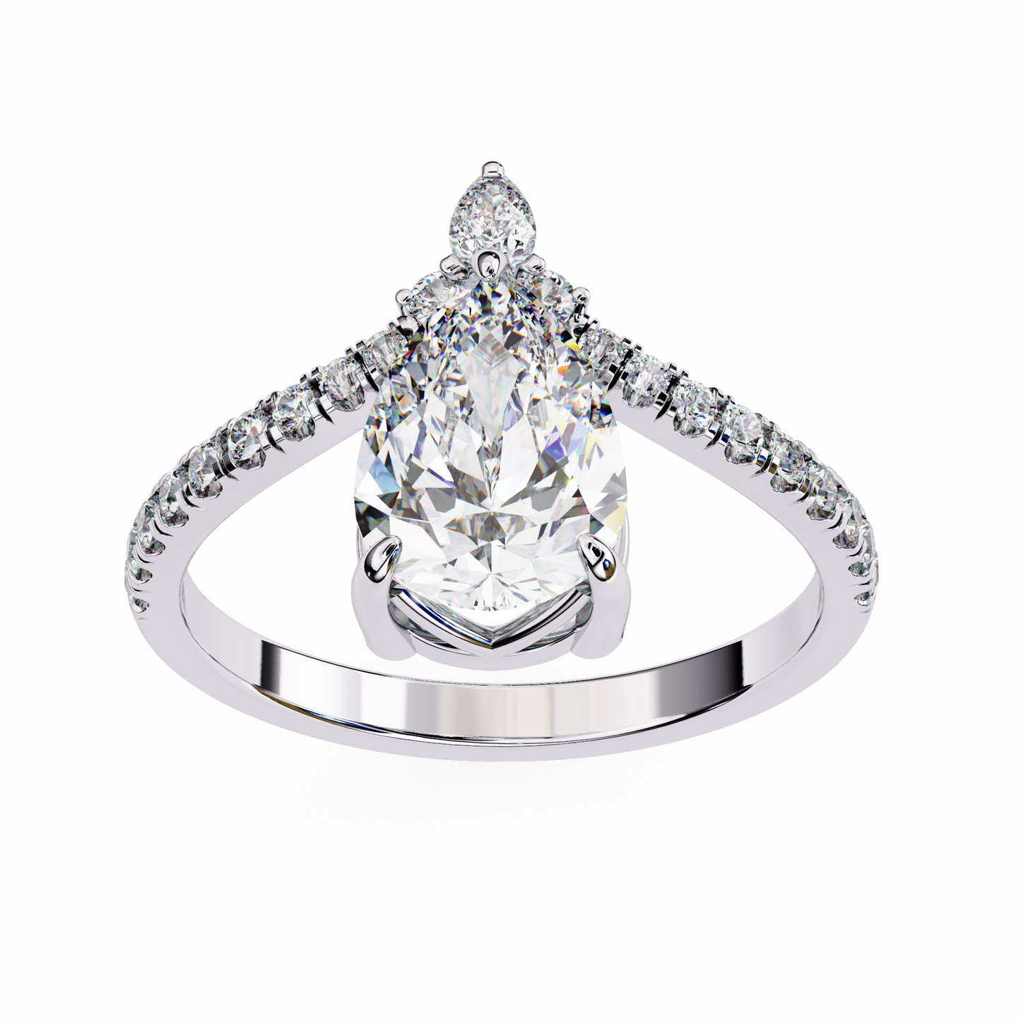 14K White Gold