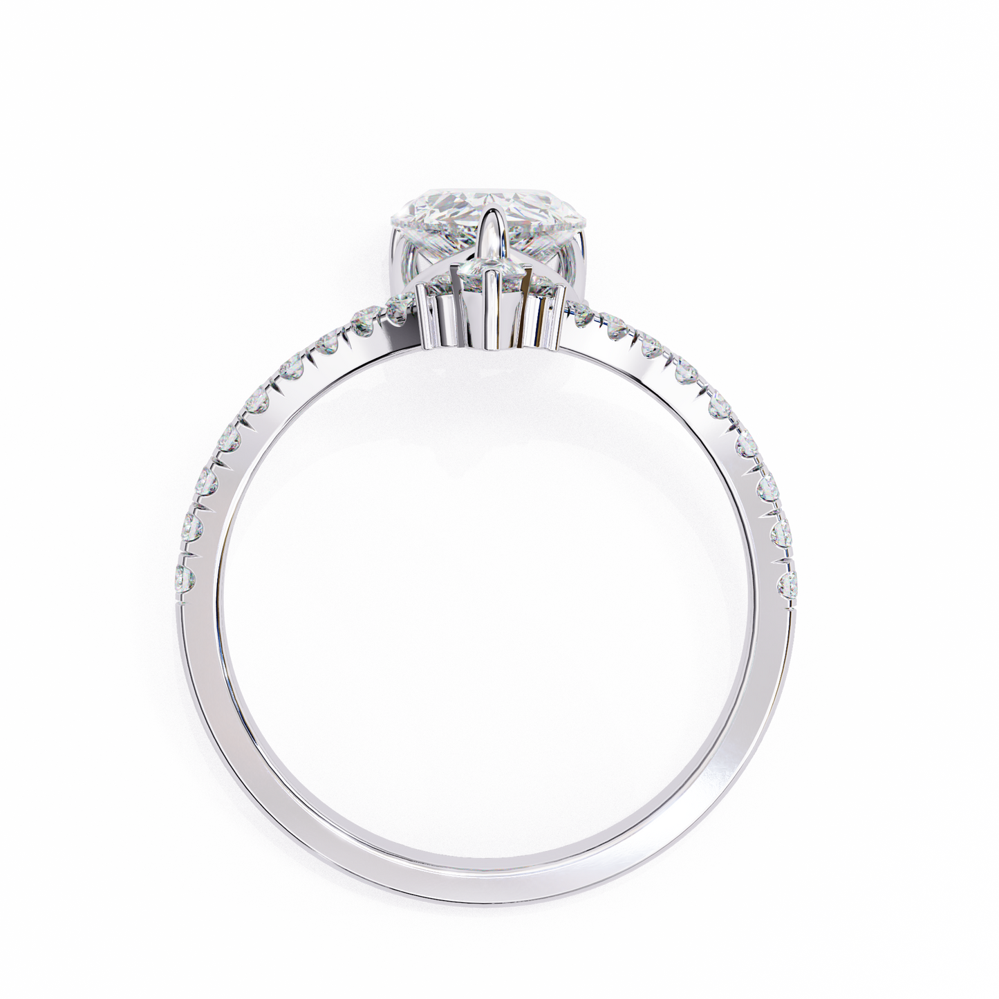 14K White Gold