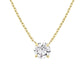 Classic Round Lab Grown Diamond Solitaire Pendant Necklace